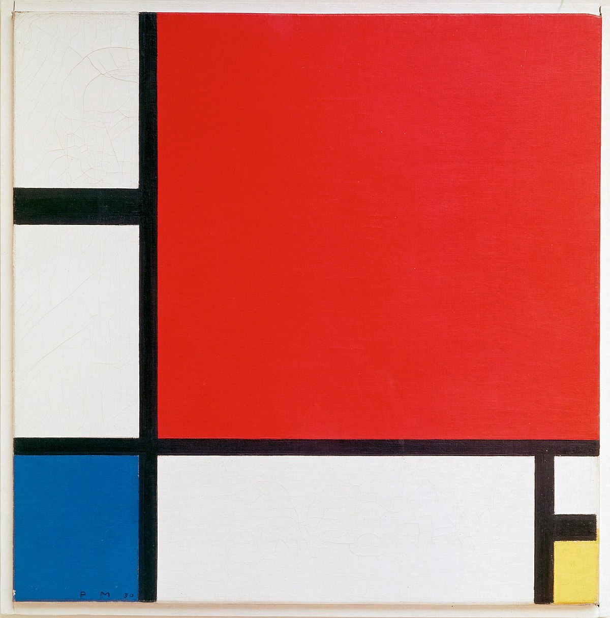 Composition with Red, Blue, and Yellow